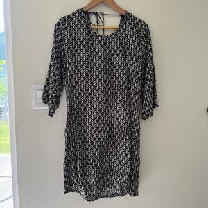 Ava sky open back dress